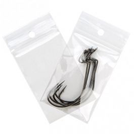Grip Seal Bags with Hang hole 5x7.5cm Crystal Clear PP 75 micron (100 pieces) [Z3R23]