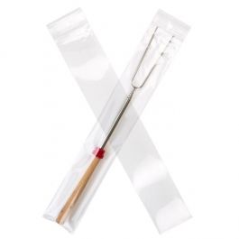 Grip Seal Bags with Hang hole 5x30.5cm Crystal Clear PP 100 micron (100 pieces) [Z4R212]