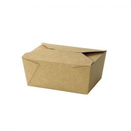 Take-Away Cardboard Boxes brown 1200 ml (300 pieces) [GB-DFC01656]