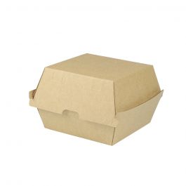 Take-away hamburger boxes Cardboard 13x14x8 cm Brown (250 pieces) [GB-DFC04285]