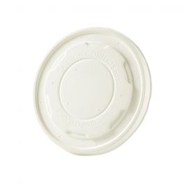 Flat Lid Paper Ø 115 mm White Closed (500 pieces) [GB-DHD04501]