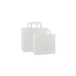 Take-away bags 26+17x25cm White (250 pcs) [FP-DPL041]