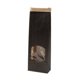 Bags Kraft Black with Closure 9x4.5x26 cm (500 pieces) [GB-DRE02731]