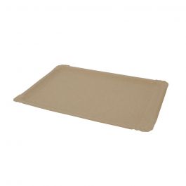Rectangular Plate Paper 18.5x27 cm Brown, (500 pieces) [GB-DTW06011]