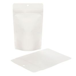Stand Up Pouches Compostable Kraft White 13x7.9x20.6cm | 113 grams (100 pieces) [ZBGEK3W]