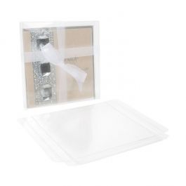 Plastic Gift Boxes 15.6x1.6x15.4cm Crystal Clear (25 pieces) [FB13]