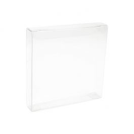 Plastic Gift Boxes 13.7x2.5x13.5cm Crystal Clear (25 pieces) [FB50]