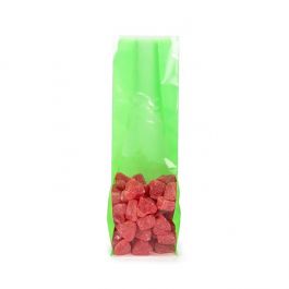 Block Bottom Bags Neon Green w/ Paper Insert 8,9x5,7x30,5 cm (100 pieces) [FGPB16NG]