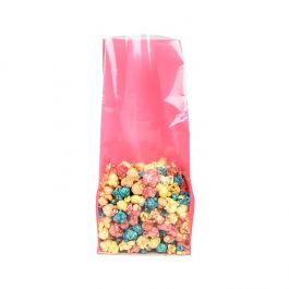 Block Bottom Bags Neon Pink w/ Paper Insert 12,7x7,6x30,5 cm (100 pieces) [FGPB1NK]