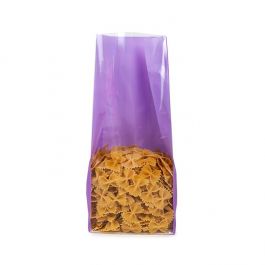 Block Bottom Bags Neon Purple w/ Paper Insert 12,7x7,6x30,5 cm (100 pieces) [FGPB1NP]
