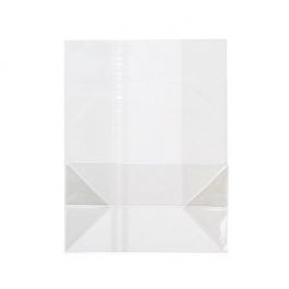 Block Bottom Bags Clear 17.8x10.2x22.9cm (100 pieces) [FG8]
