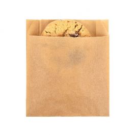 Greaseproof Bags Kraft 10,2x2,9x11,4cm (100 Pieces) [GPB2K]