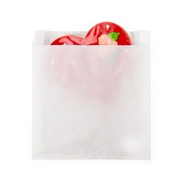 Greaseproof Bags White 15,2x2,9x16,5cm (100 Pieces) [GPB5W]