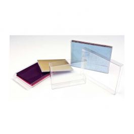 Plastic Gift Boxes 16.2x2.5x16cm Crystal Clear (25 pieces) [FB81]