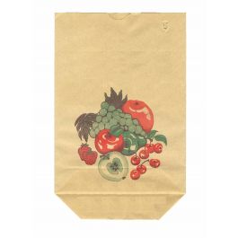 Cross Bottom Grocery Bags Kraft (content 2 kg) 22.5x31cm - 1 ply 70 grs [100 pieces) [PAKB2231]