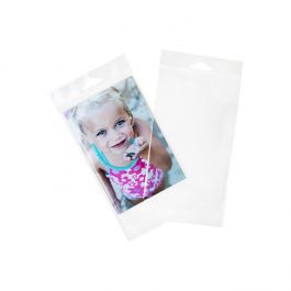 Headerbags 11.1x16.5cm Reclosable and Crystal Clear (100 pieces) [HB4X6T]