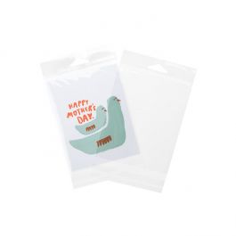 Headerbags 11.4x14.1cm Reclosable and Crystal Clear (100 pieces) [HB54S]