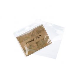 Headerbags 17.3x12.7cm Reclosable and Crystal Clear (100 pieces) [HB56]