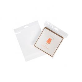 Headerbags 15.9x15.9cm Reclosable and Crystal Clear (100 pieces) [HB66]