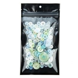 Grip Seal Bags Transparent/Black 10.2x16.5cm (100 pieces) [HZB5CB]