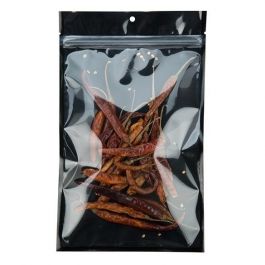 Grip Seal Bags Transparent/Black 15.2x23.5cm (100 pieces) [HZB7CB]