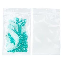 Grip Seal Bags Transparent/White 15.2x23.5cm (100 pieces) [HZB7CW]