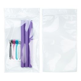 Grip Seal Bags Transparent/White 17.8x30.5cm (100 pieces) [HZB8CW]