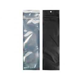 Grip Seal Bags Transparent/Matte Black 6,4x22,9 cm (100 pieces) [HZBB1CMB]