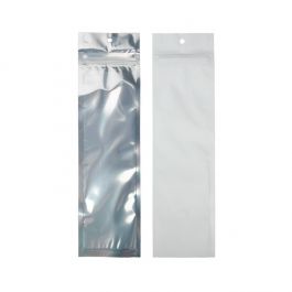 Grip Seal Bags Transparent/Matte White 6,4x22,9 cm (100 pieces) [HZBB1CMW]
