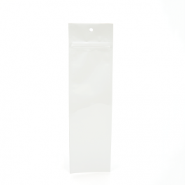 Grip Seal Bags White 6.5x23cm Metallised (100 pieces) [HZBB1MW]