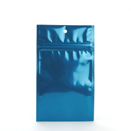 Grip Seal Bags Blue 7.5x11.5cm Metallised (100 pieces) [HZBB3MBL]