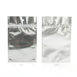 Grip Seal Bags Transparent/Silver 7.5x11.5cm (100 pieces) [HZBB3S]