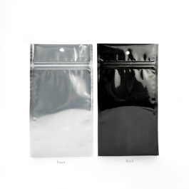 Grip Seal Bags Transparent/Black 7.5x11.5cm (100 pieces) [HZBB3CB]