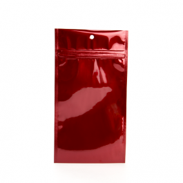 Grip Seal Bags Red 10x16.5cm Metallised (100 pieces) [HZBB5MR]