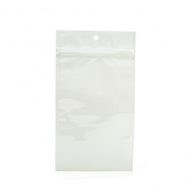 Grip Seal Bags White 7.5x11.5cm Metallised (100 pieces) [HZBB3MW]