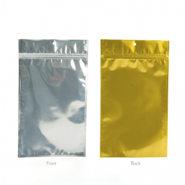 Grip Seal Bags Transparent/Gold 7.5x11.5cm (100 pieces) [HZBB3CG]
