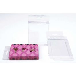 Plastic Gift Boxes 11.4x1.3x14.9cm with Hanger part (25 pieces) [HFB6]