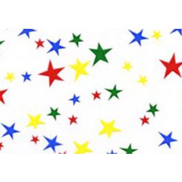 Printed Bags Coloured Stars 10.2x6.4x24.1cm with side gusset (100 pieces) [G4MS1]