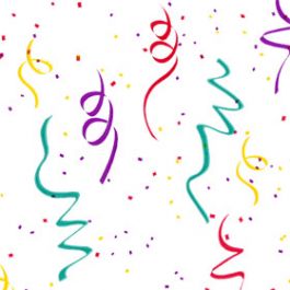 Printed Bags Confetti 12.5/2x4x29 cm with side gusset (100 pieces [G5PC1]
