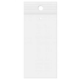 Grip Seal Bags with Hang and Vent-hole 5x20cm Crystal Clear PP 50 micron (100 pieces) [ZR28V]
