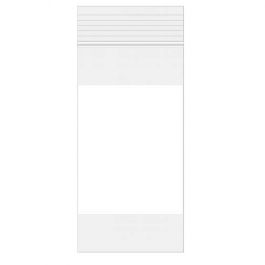 Grip Seal Bags with Write-on-Panel 10x20.5cm PE 50 micron (100 pieces) [2WE48]