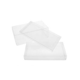 Plastic Gift Boxes 6.7x1.6x11cm Crystal Clear (25 pieces) [FB249]