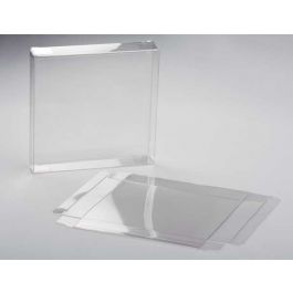 Plastic Gift Boxes 14.3x2.5x14.1cm Crystal Clear (25 pieces) [FPB48]
