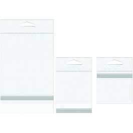 Headerbags 16.4x11.7cm Reclosable and Crystal Clear (100 pieces) [HB56S]