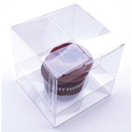 Cupcake Boxes for Singles 10.2 x 10.2 x 10.2cm (100 Pieces) [CBS56]
