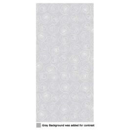 Printed Bags Roses White 8.9x5.1x19.1cm with side gusset (100 pieces) [CG3RO]