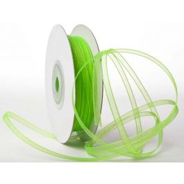 Ribbon Mono Lime Green 0.3 cm x 46 meter (1 pc) [RIB8LMG]