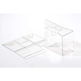 Plastic Gift Boxes 9.5x5.4x7.6cm Crystal Clear with Autolock Bottom (25 pieces) [FPLB216]