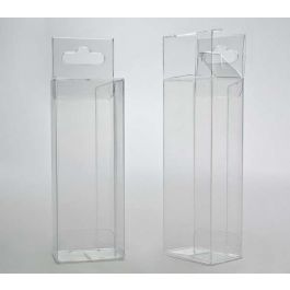 Plastic Gift Boxes 3.8x2.5x10.2cm with Hanger part (25 pieces) [HFB219]