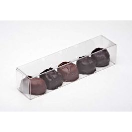 Plastic Gift Boxes for Chocolates 3.5x3.7x15.9cm Food Safe (25 pieces) [FPB228]